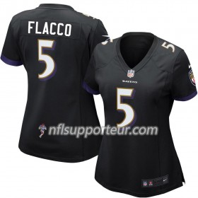 Maillot Femme Baltimore Ravens Joe Flacco 5 Nike Noir